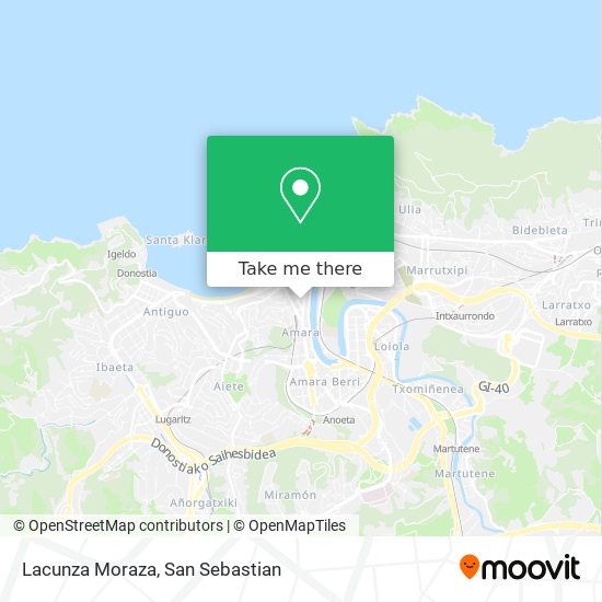 Lacunza Moraza map