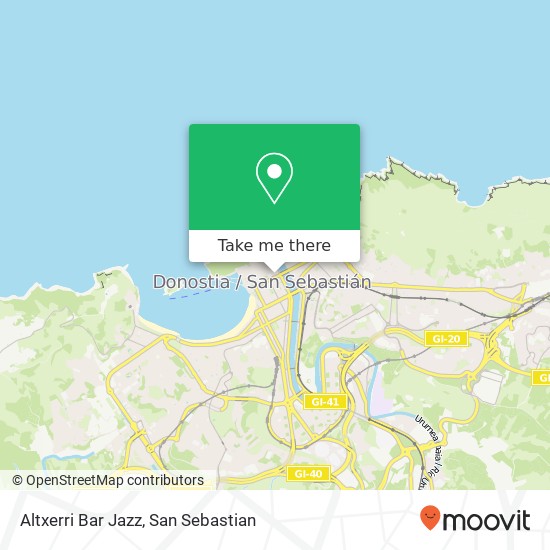 Altxerri Bar Jazz map