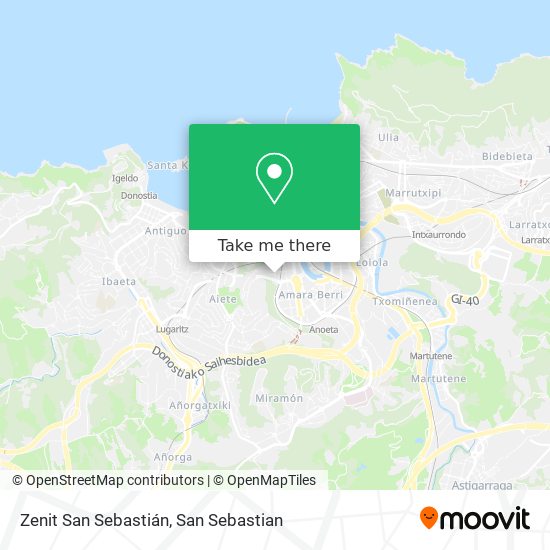 mapa Zenit San Sebastián