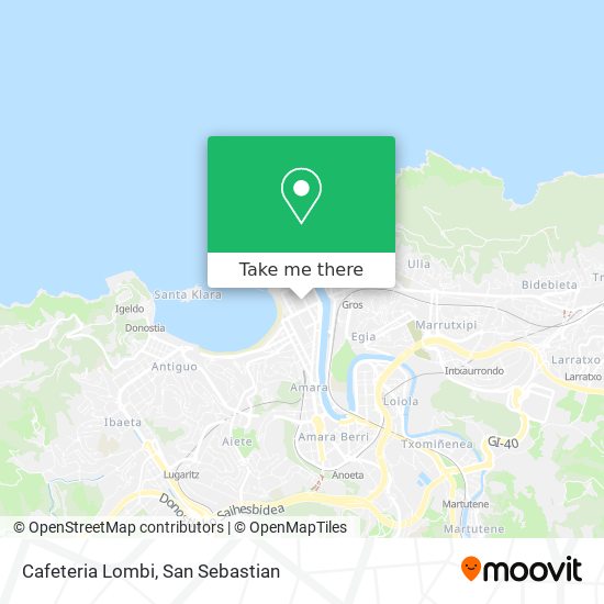 Cafeteria Lombi map