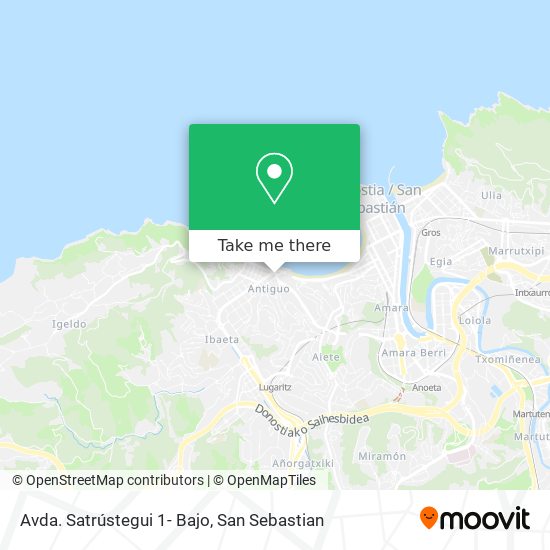 Avda. Satrústegui 1- Bajo map