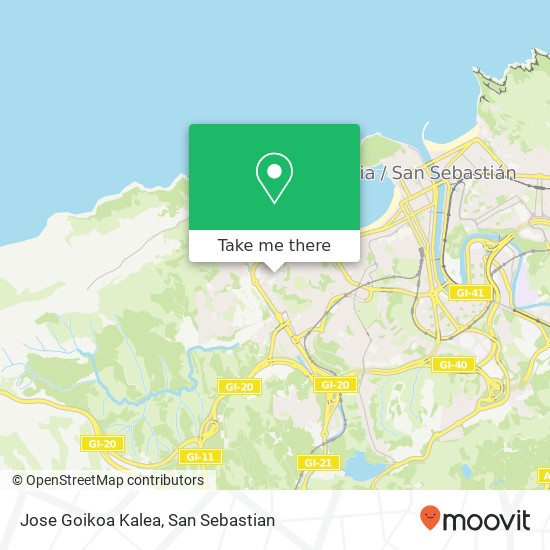 Jose Goikoa Kalea map