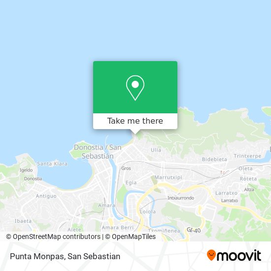 Punta Monpas map