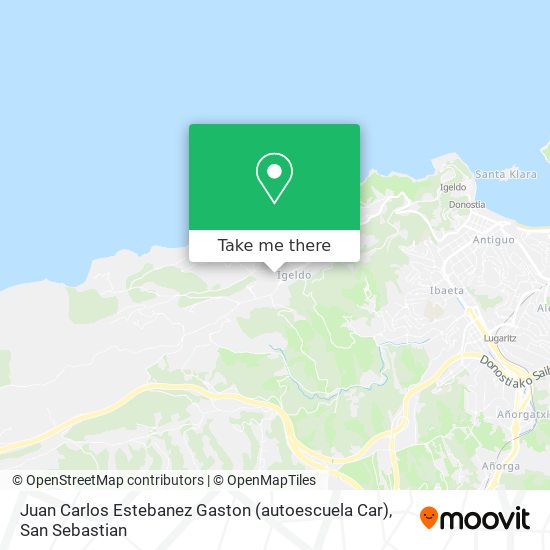 Juan Carlos Estebanez Gaston (autoescuela Car) map