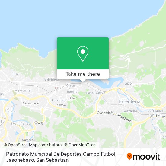 mapa Patronato Municipal De Deportes Campo Futbol Jasonebaso