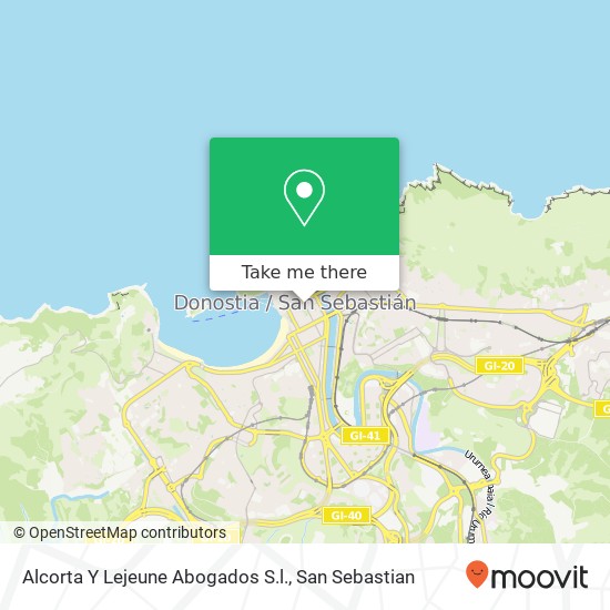 mapa Alcorta Y Lejeune Abogados S.l.