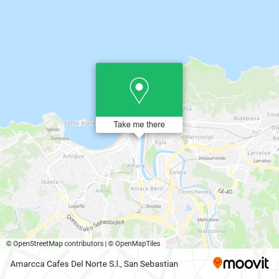 Amarcca Cafes Del Norte S.l. map