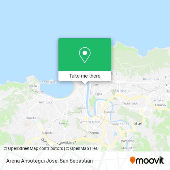 mapa Arena Ansotegui Jose