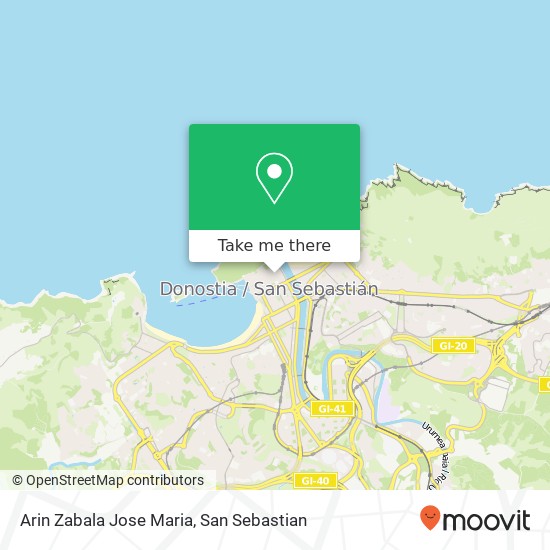 Arin Zabala Jose Maria map