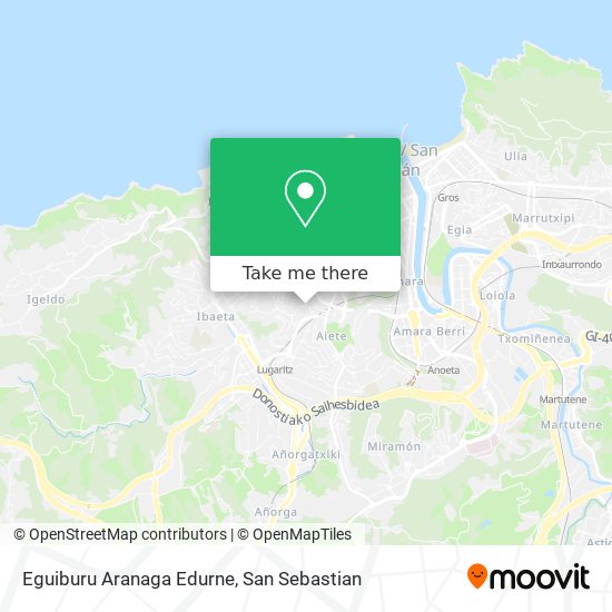 Eguiburu Aranaga Edurne map