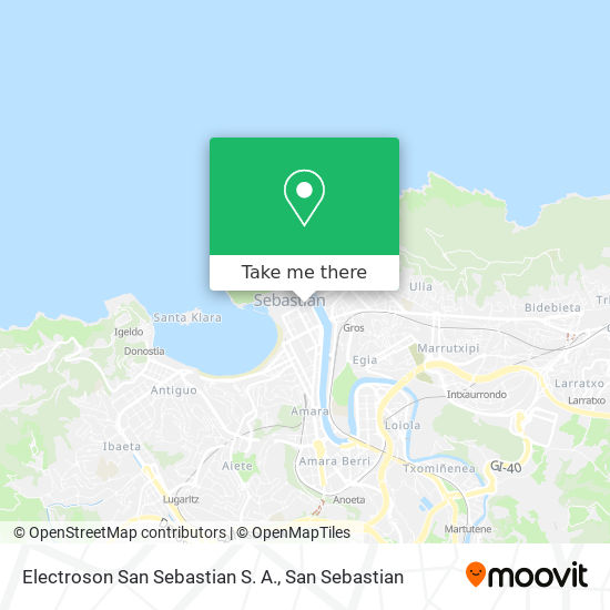 mapa Electroson San Sebastian S. A.