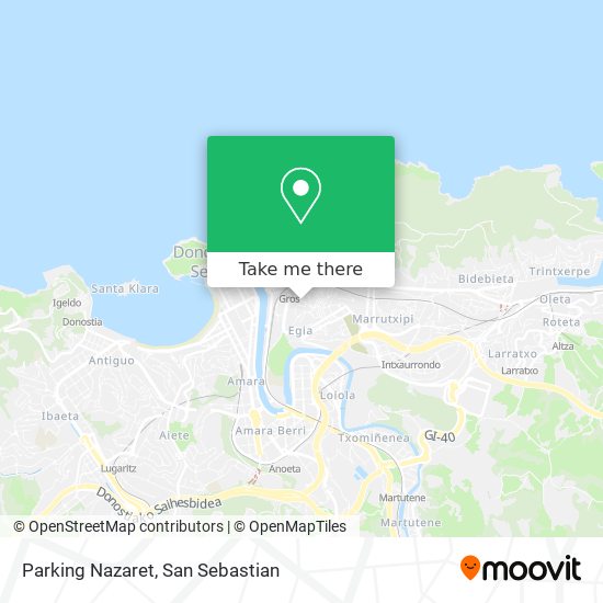 mapa Parking Nazaret