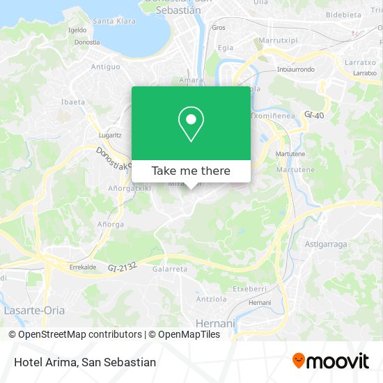 Hotel Arima map
