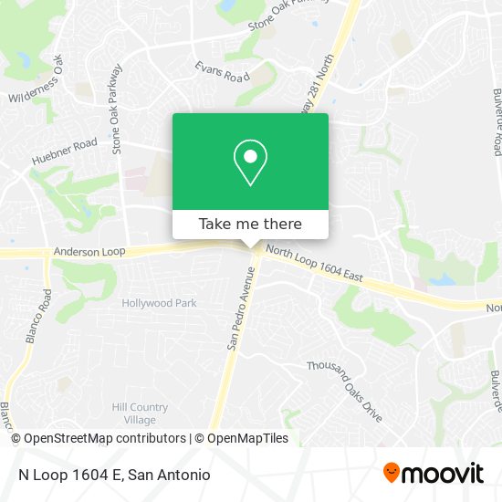 Mapa de N Loop 1604 E