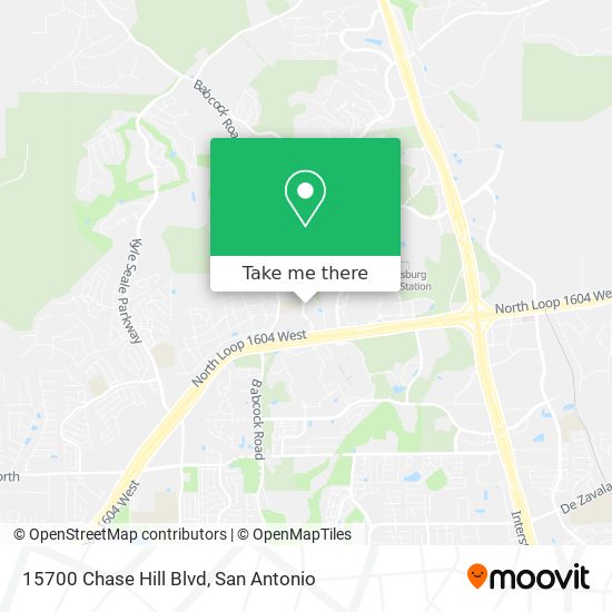 Mapa de 15700 Chase Hill Blvd