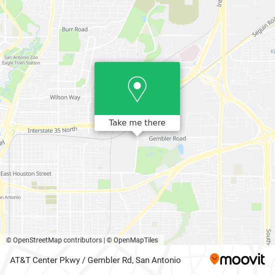 Mapa de AT&T Center Pkwy / Gembler Rd