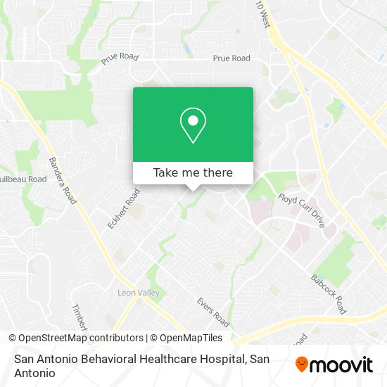 San Antonio Behavioral Healthcare Hospital map