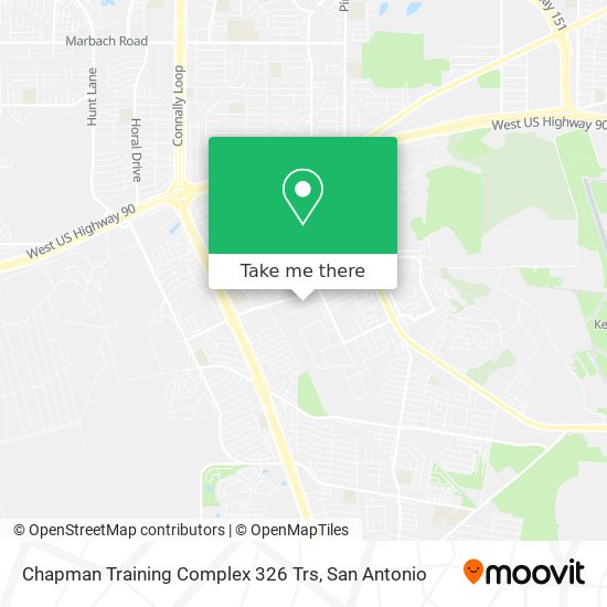 Chapman Training Complex 326 Trs map