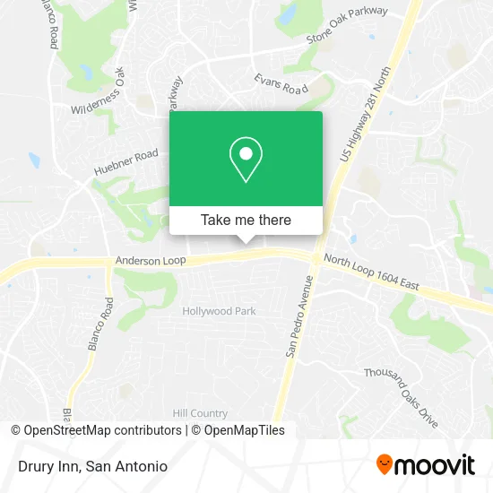 Drury Inn map