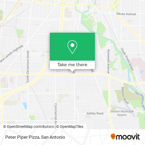 Peter Piper Pizza map