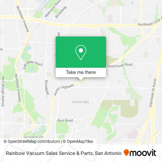 Rainbow Vacuum Sales Service & Parts map
