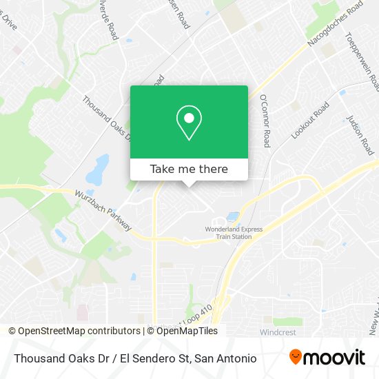 Mapa de Thousand Oaks Dr / El Sendero St