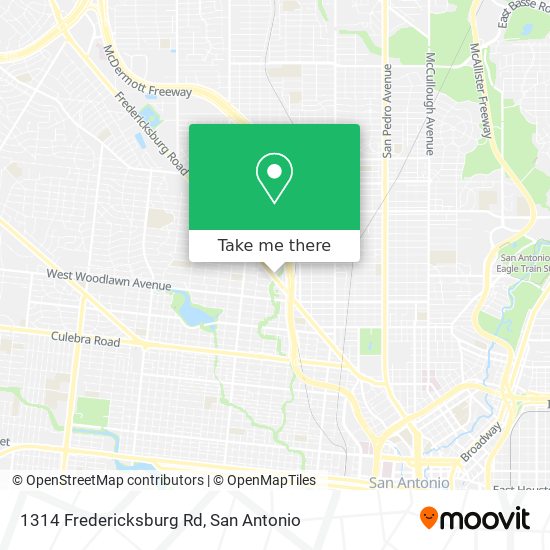 Mapa de 1314 Fredericksburg Rd