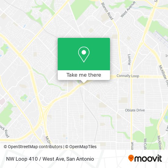 NW Loop 410 / West Ave map