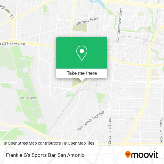 Frankie G's Sports Bar map