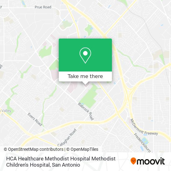 HCA Healthcare Methodist Hospital Methodist Children's Hospital map