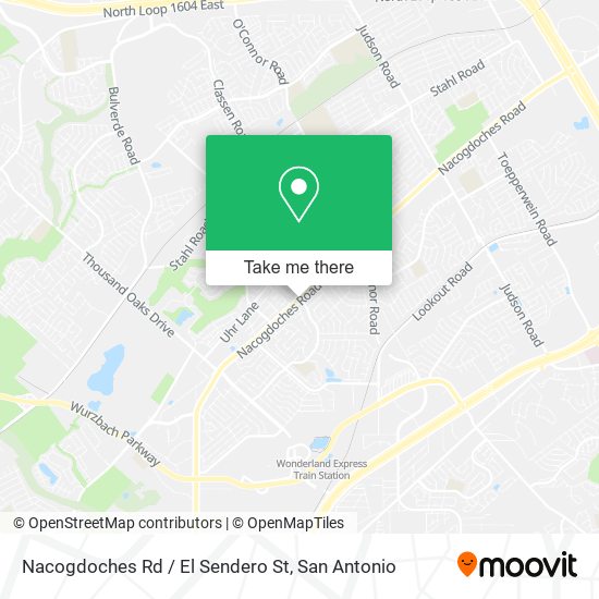 Mapa de Nacogdoches Rd / El Sendero St