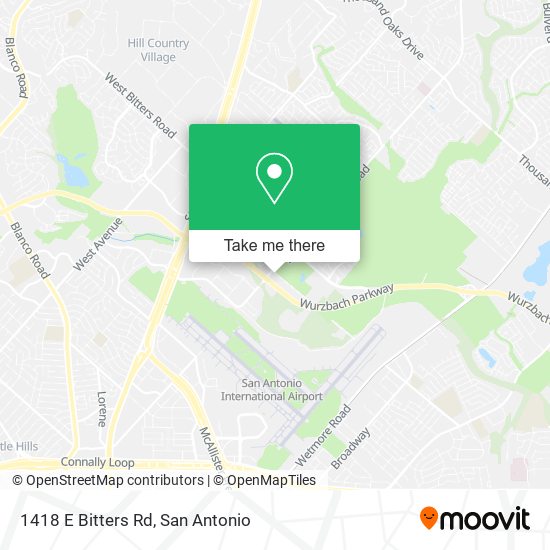 1418 E Bitters Rd map