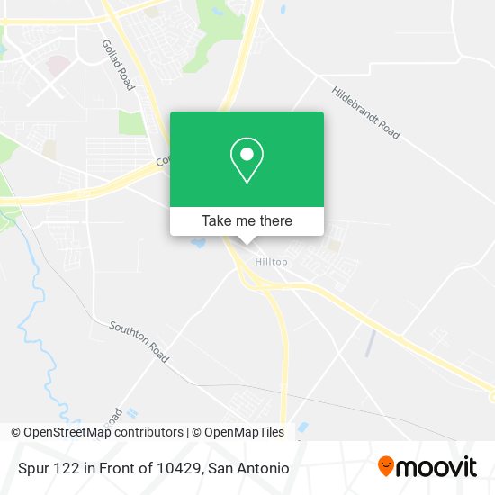 Spur 122 in Front of 10429 map