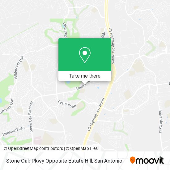 Mapa de Stone Oak Pkwy Opposite Estate Hill