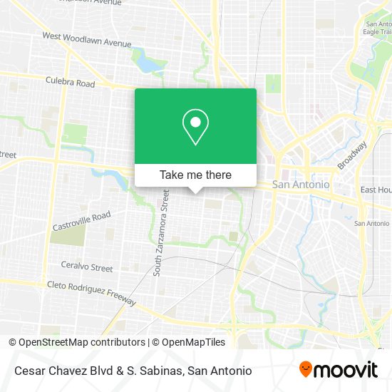 Cesar Chavez Blvd & S. Sabinas map