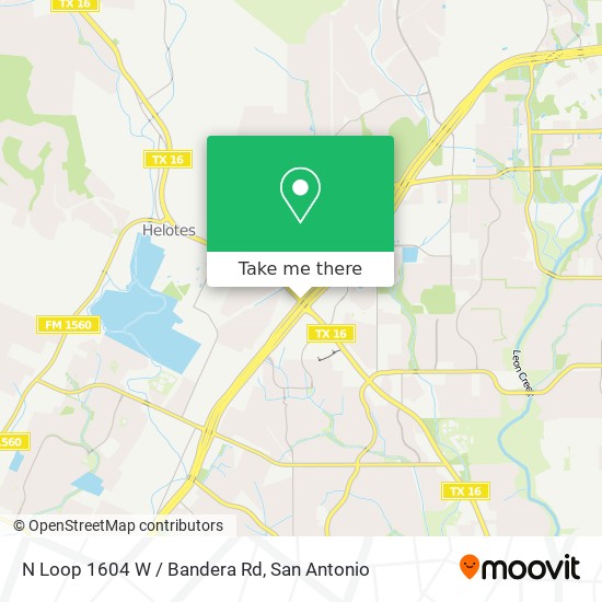 N Loop 1604 W / Bandera Rd map