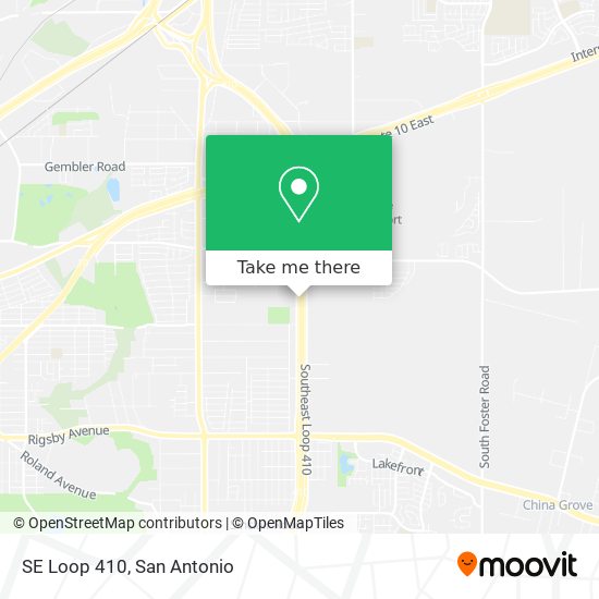 Mapa de SE Loop 410