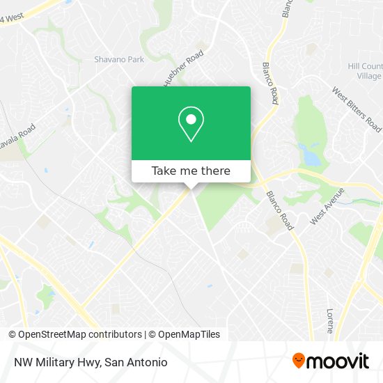 Mapa de NW Military Hwy