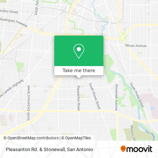 Pleasanton Rd. & Stonewall map