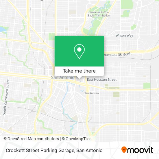 Crockett Street Parking Garage map