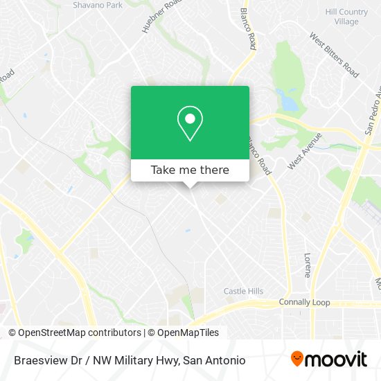 Braesview Dr / NW Military Hwy map