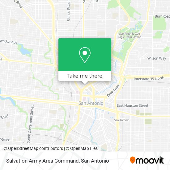 Mapa de Salvation Army Area Command