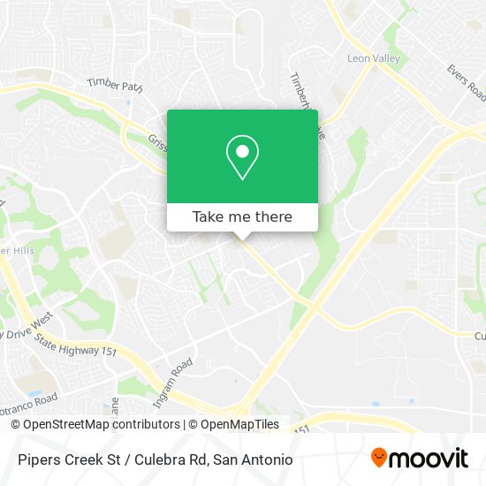 Mapa de Pipers Creek St / Culebra Rd