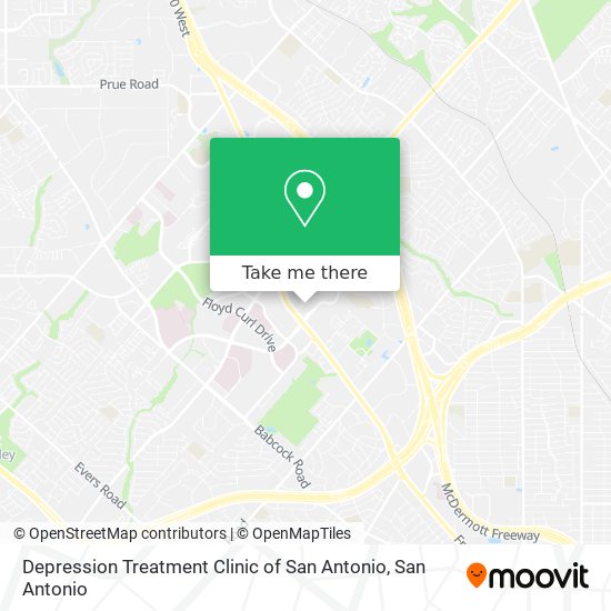 Depression Treatment Clinic of San Antonio map