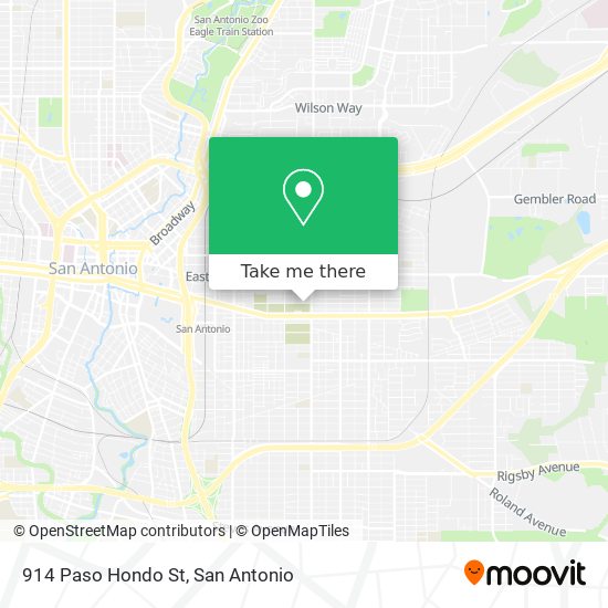914 Paso Hondo St map