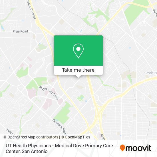 UT Health Physicians - Medical Drive Primary Care Center map