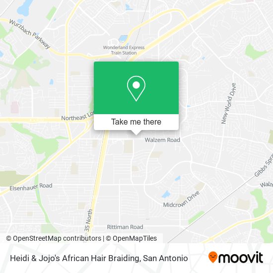 Heidi & Jojo's African Hair Braiding map