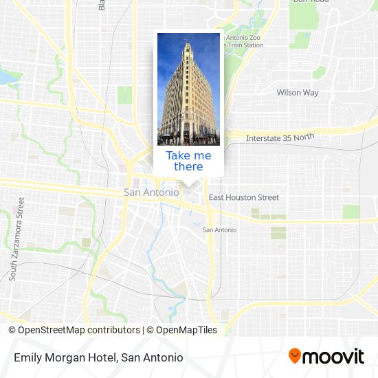 Emily Morgan Hotel map