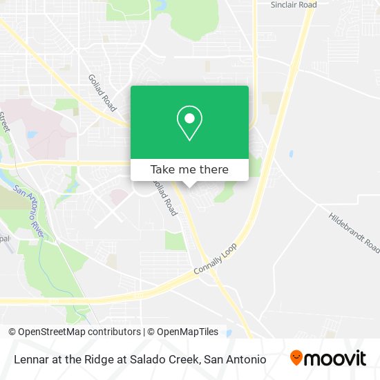 Mapa de Lennar at the Ridge at Salado Creek