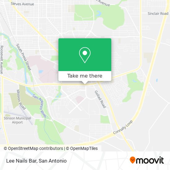 How to get to Lee Nails Bar in San Antonio by Bus?